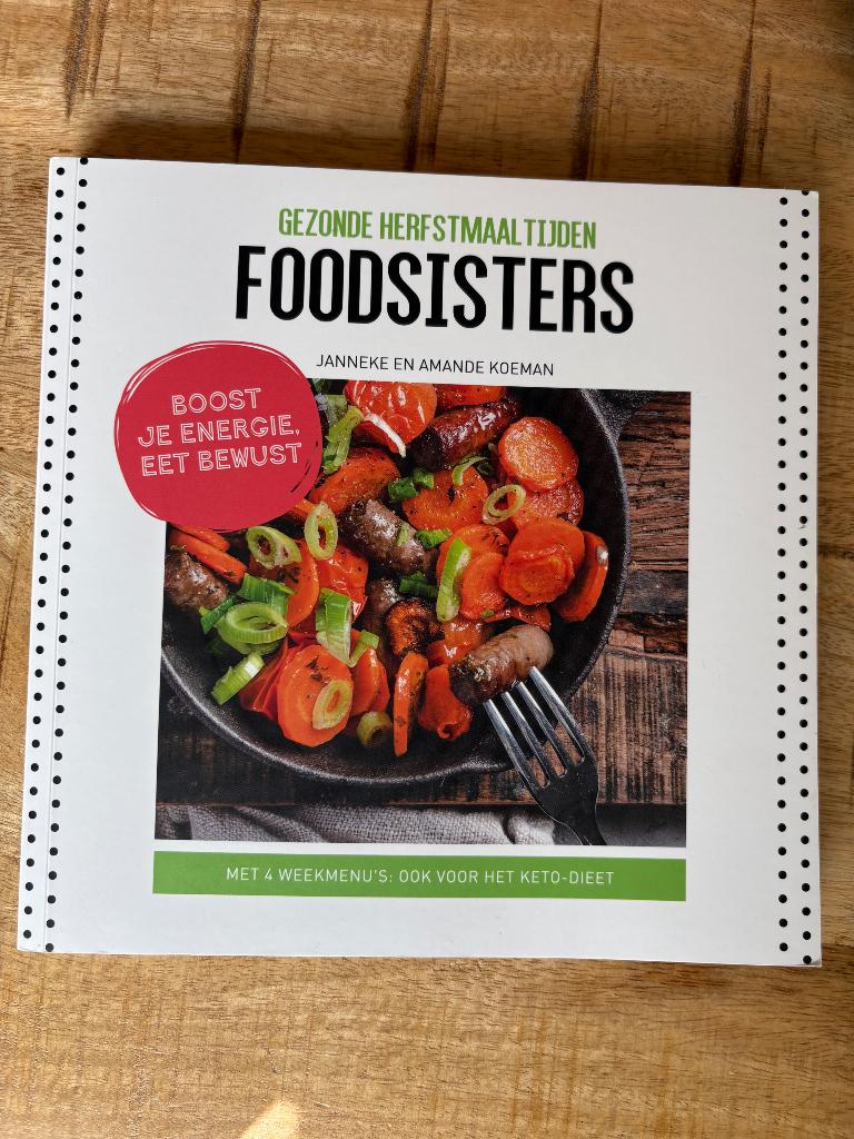 Gezonde herfstmaaltijden  Foodsisters, Boeken, Dieet en Voeding, Ophalen of Verzenden, Zo goed als nieuw, Amande Koeman; Janneke Koeman