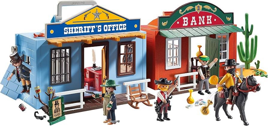 Playmobil 70012 Western Sheriff's Office & Bank, Gebouw, Complete set, Ophalen of Verzenden, Zo goed als nieuw