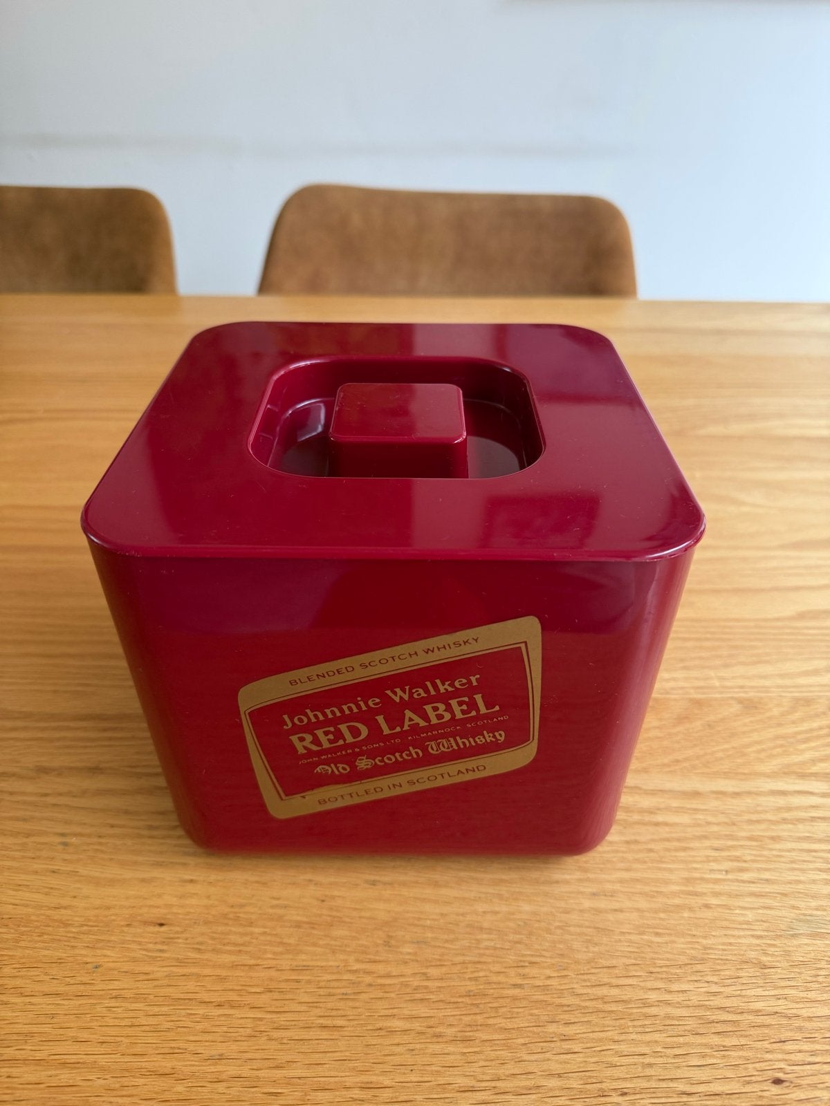 Vintage Johnnie Walker Red Label ijsemmer, jaren '70, Ophalen of Verzenden