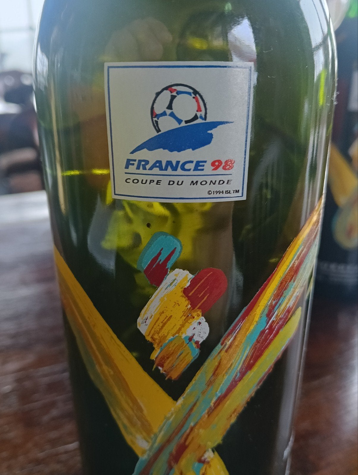 Flessen wijn EK Voetbal Frankrijk 1998 - Bordeaux 1997, Ophalen, Nieuw, Vol, Overige typen