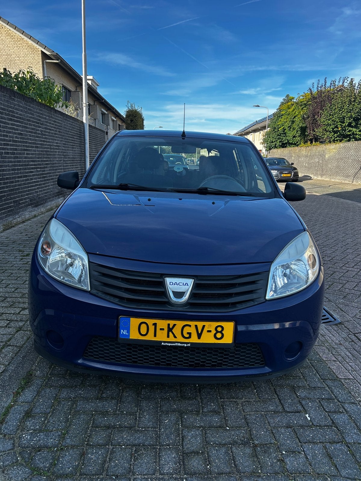 Dacia Sandero 1.2 16V 55KW 2009 Blauw, Auto's, Voorwielaandrijving, 74 pk, 31 €/maand, Blauw