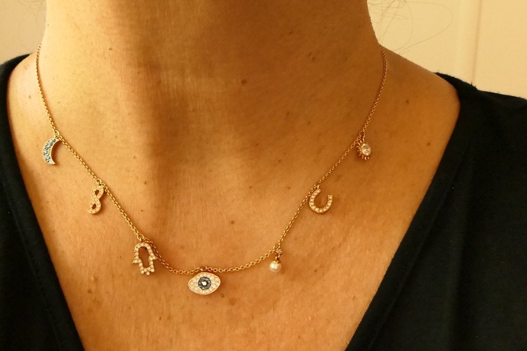 Swarovski Symbolica Choker met 7 bedeltjes, Met kristal, Overige materialen, Overige kleuren, Ophalen of Verzenden