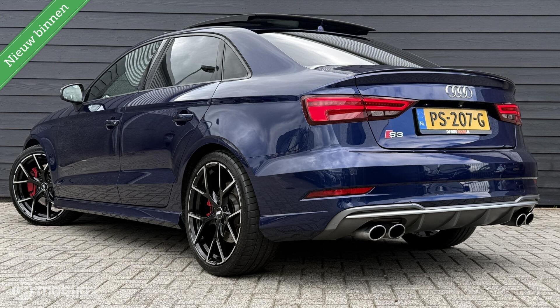 Audi S3 Limousine 2.0 TFSI quattro RS-zetels/Pano.dak/B&O/Dr, Auto's, Automaat, Gebruikt, Euro 6, 4 cilinders