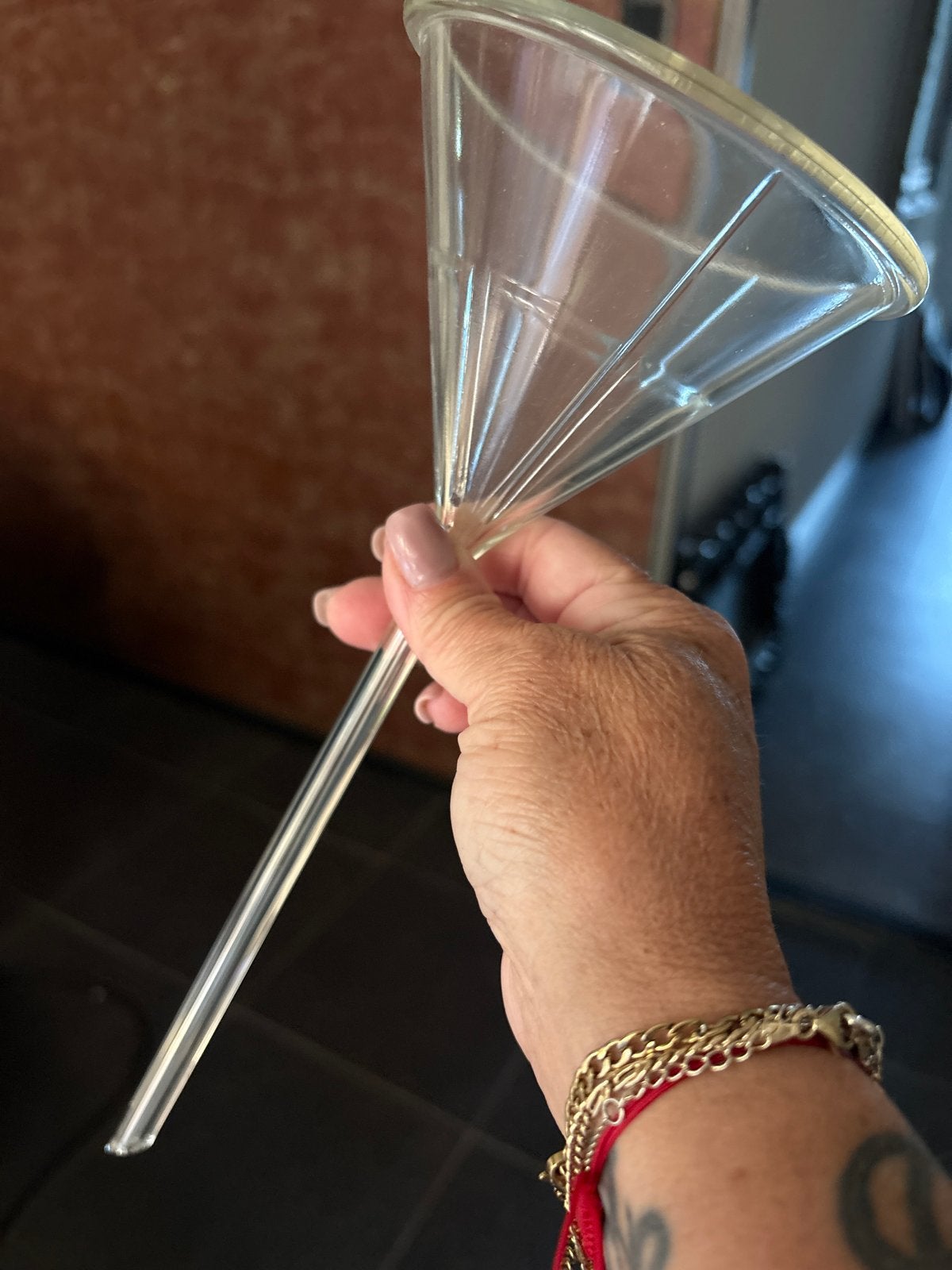 Glazen trechter, Overige typen, Ophalen of Verzenden, Gebruikt, Glas