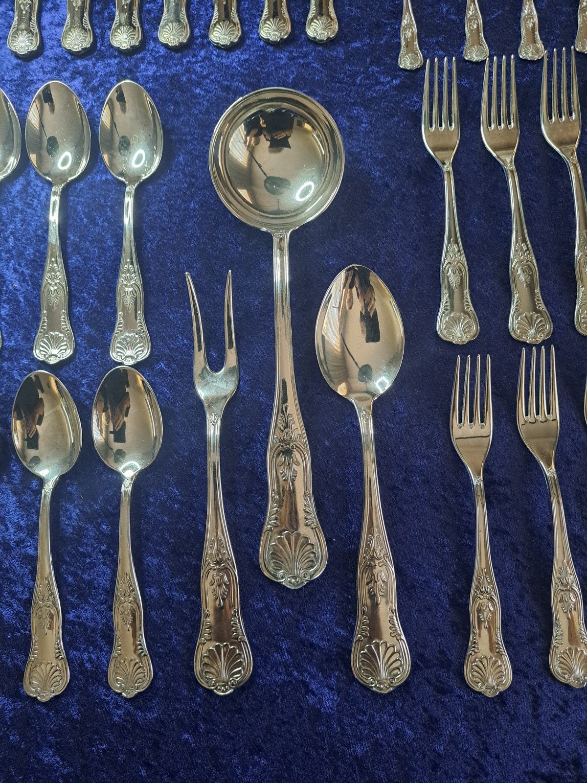 Prachtig verzilverd bestekset,  Rococo stijl, Ophalen of Verzenden
