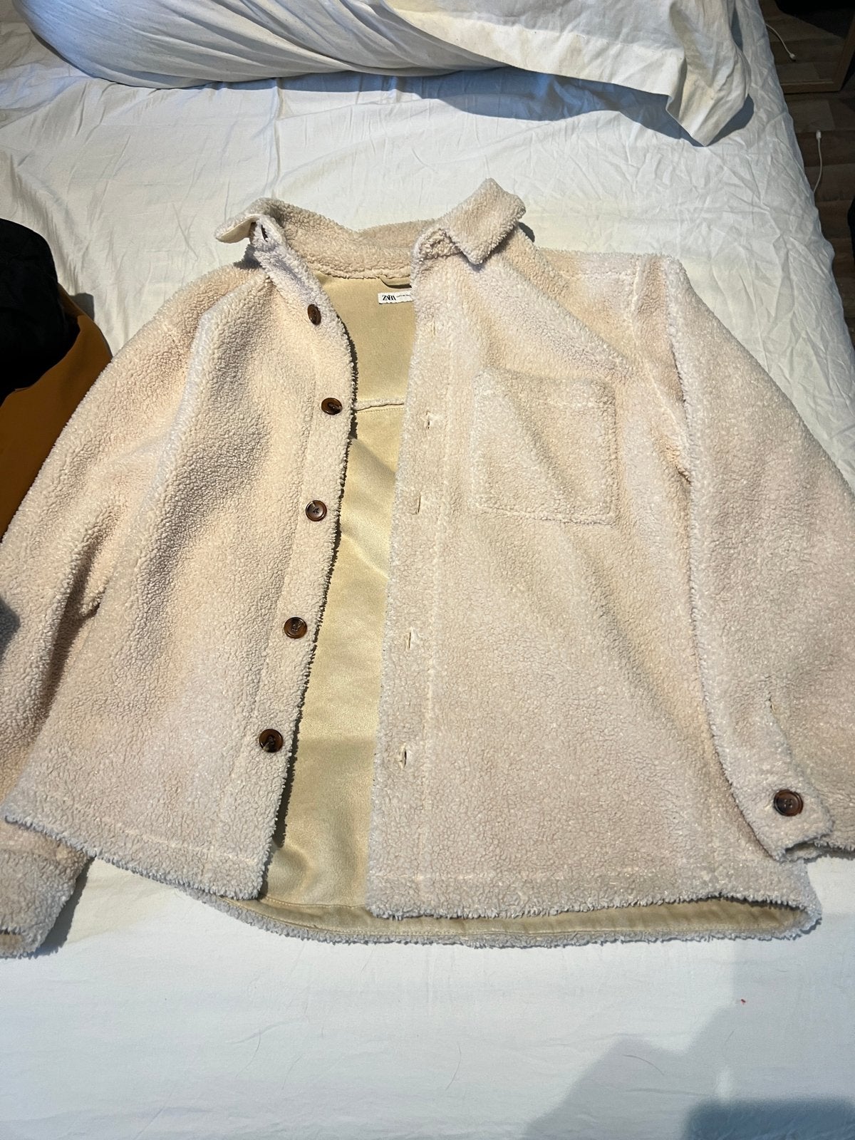 Zara teddy jas (100% polyester) - XL, Ophalen of Verzenden, Zo goed als nieuw