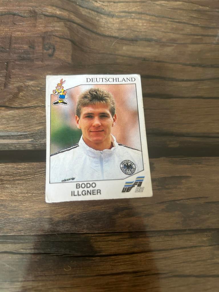 Panini EURO '92 Sticker Bodo Illgner Duitsland #194, Ophalen of Verzenden, Gebruikt, Sticker