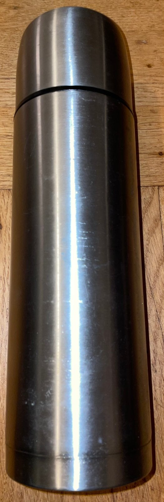 RVS Thermosfles termosfles thermos fles 1 liter warm en koud, Ophalen of Verzenden, Zo goed als nieuw