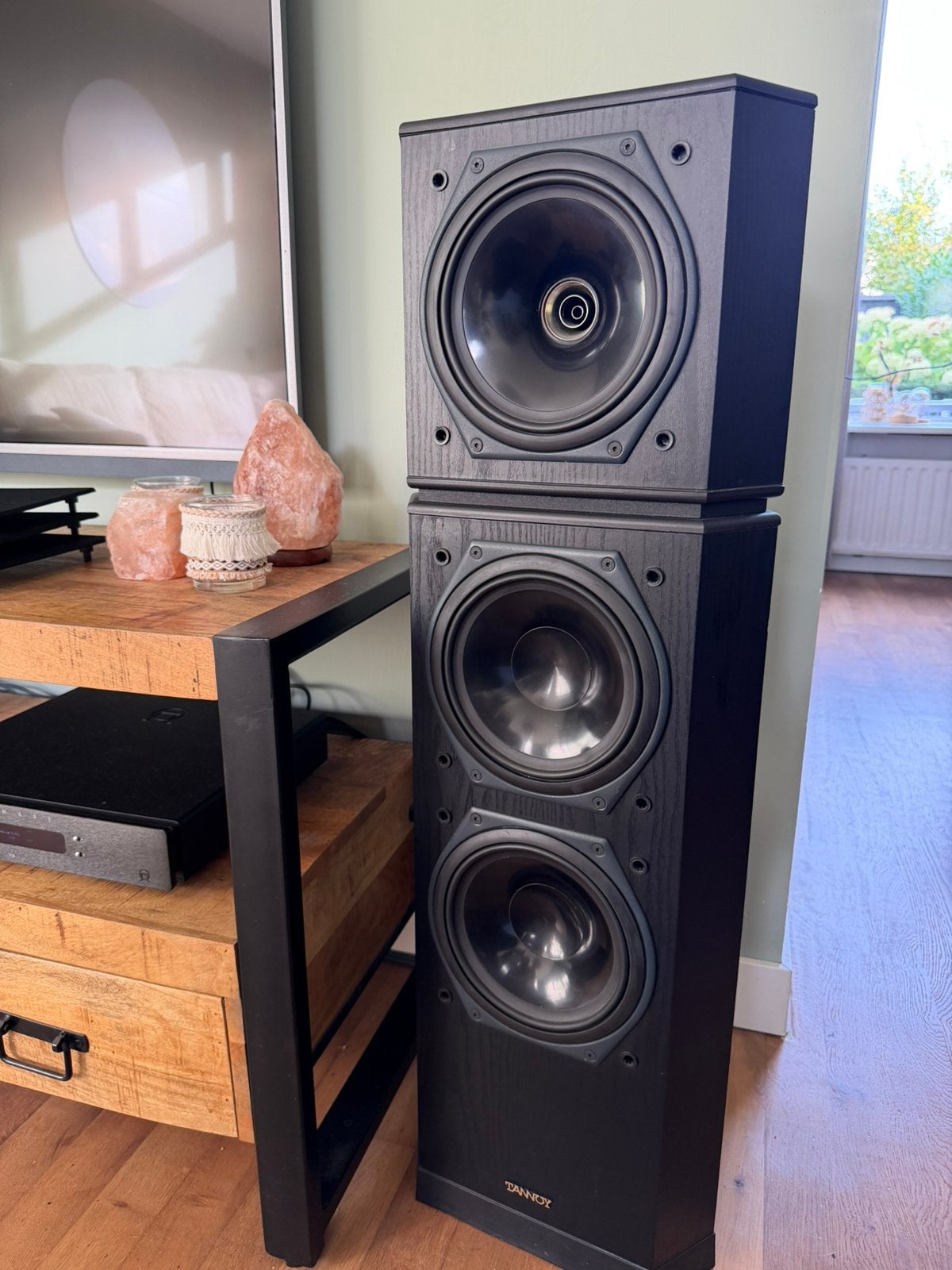 Tannoy 615 black ash, Vloerstaande luidspreker, Gebruikt, Ophalen, 150 watt of meer