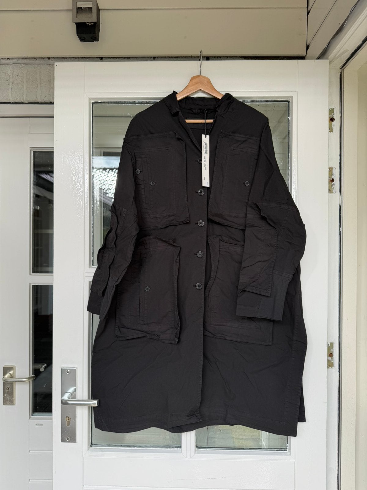 Zwarte zomer mantel Rundholz Dip mt OS, Zwart, Rundholz, Nieuw, Wachtendonk