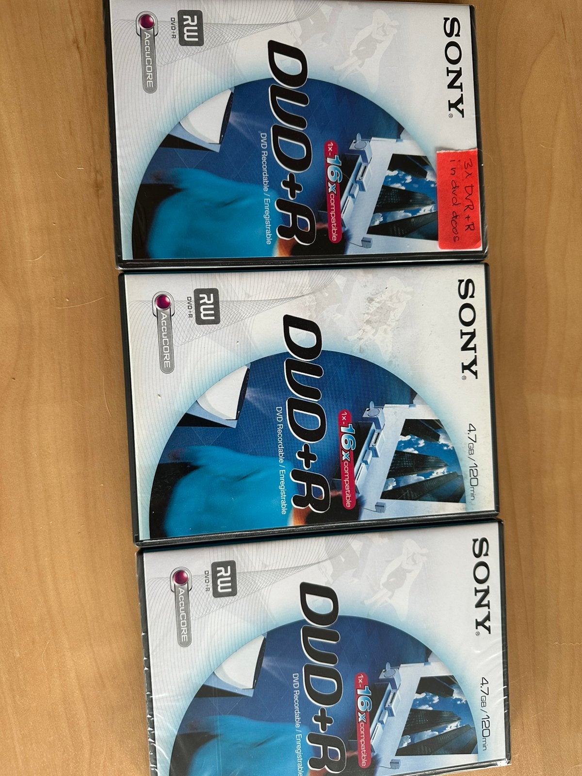 3 nieuwe dvd+r in doos, 2 t/m 25 bandjes, Overige genres, Ophalen of Verzenden, Nieuw in verpakking