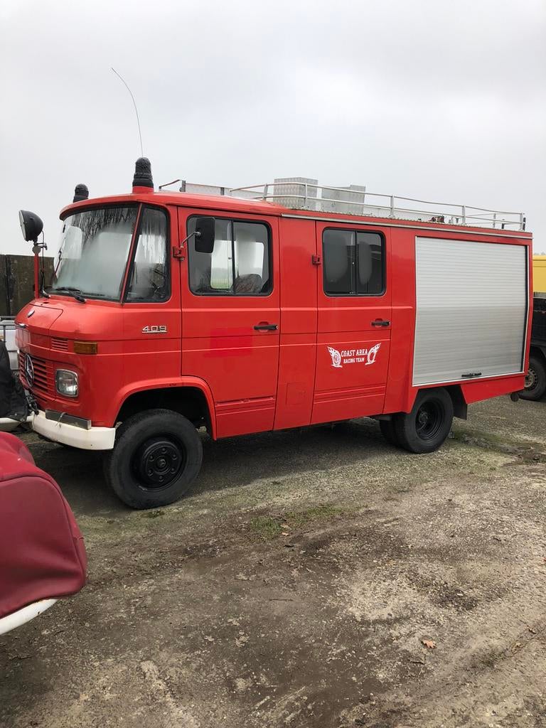 Mercedes 409 benzine uit 1977, brandweer-auto, duits kent, Particulier, Te koop