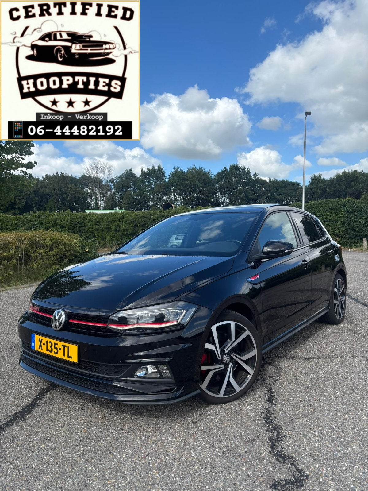 Volkswagen Polo 2.0 TSI 200pk 6-DSG 2019 Zwart FULL OPTION !, Auto's, 4 cilinders, 1984 cc, Zwart, 14 km/l