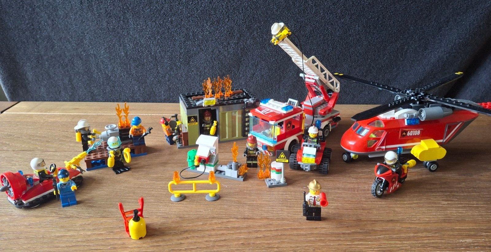 LEGO City Brandweer Set (60106, 60107, 60108, 60088), Lego, Compleet, Ophalen of Verzenden, Complete set