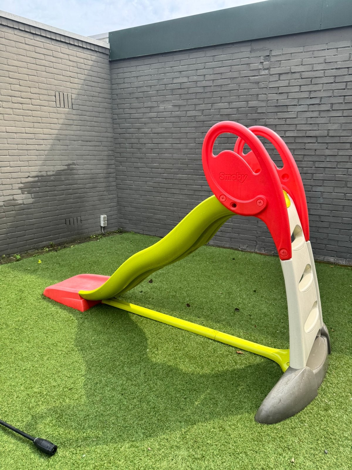 Smoby XL Toboggan Glijbaan dubbele golf (230 cm), Ophalen, Gebruikt, Glijbaan