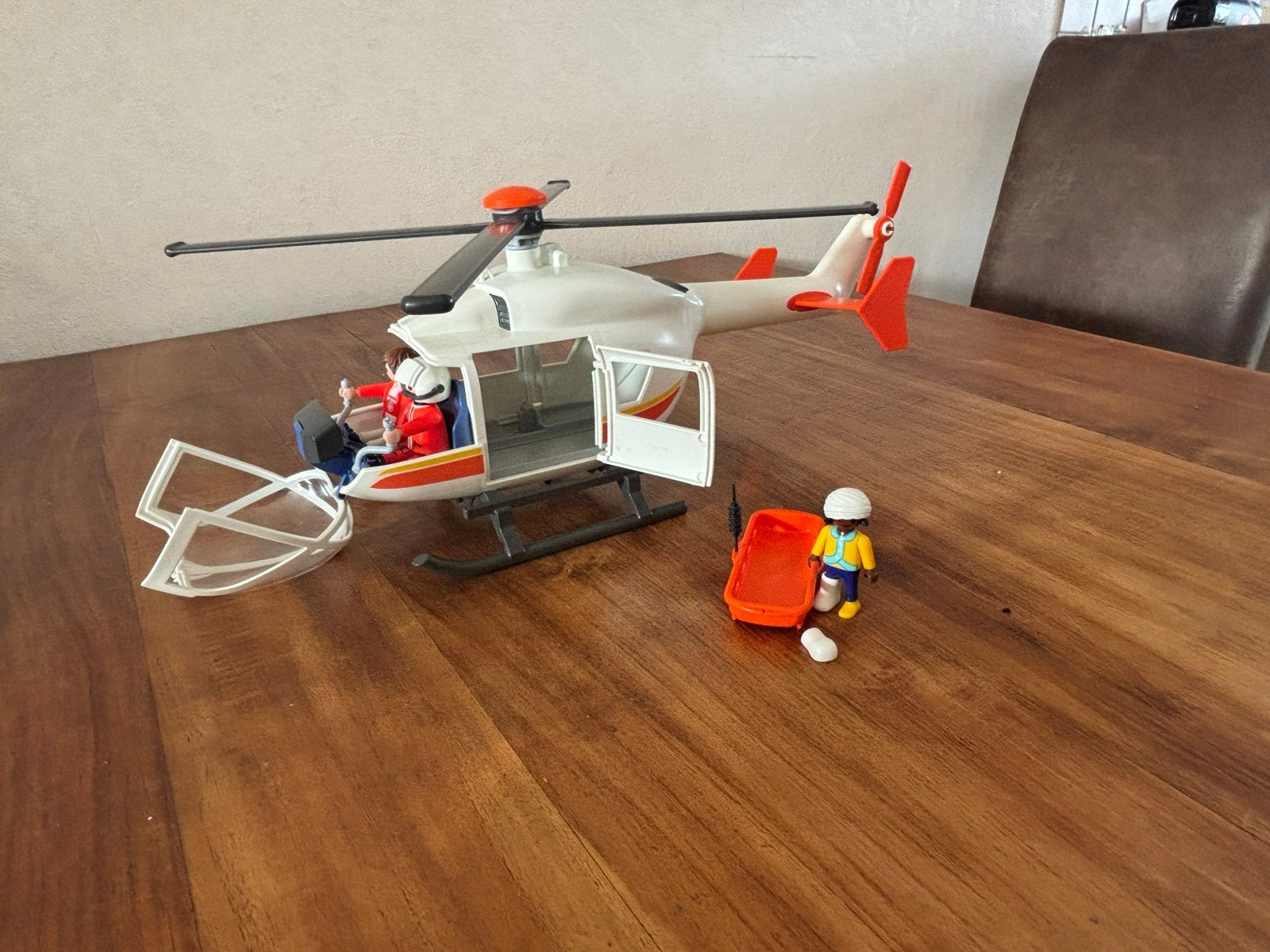 Playmobil helikopter 6686, Kinderen en Baby's, Gebruikt, Complete set, Overige typen, Ophalen of Verzenden