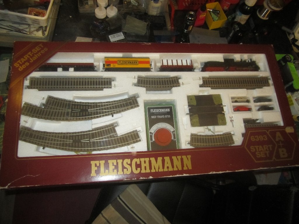 fleischmann treinset 6393 met profi rails, Hobby en Vrije tijd, Gelijkstroom, Fleischmann, Ophalen of Verzenden, Gebruikt