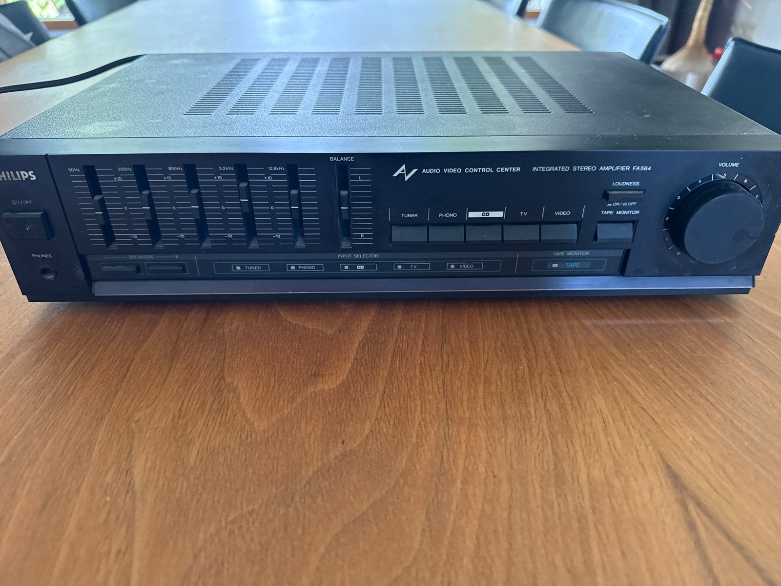 Philips FA564 Geïntegreerde Stereo Versterker, Overige merken, Gebruikt, Ophalen of Verzenden, 60 tot 120 watt