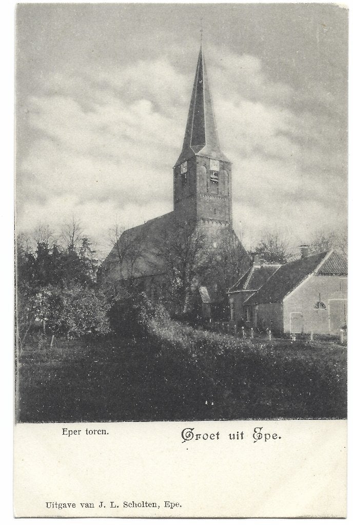Epe, Eper toren - Groet uit Epe, Verzenden, Voor 1920, Ongelopen, Gelderland