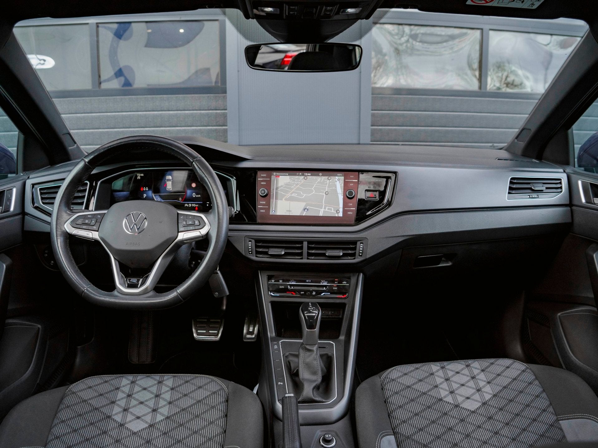 Volkswagen Polo 1.0 TSI 3x R-Line Business Pano|Navi|Carplay, Auto's, Stof, Gebruikt, Met garantie (alle), Blauw