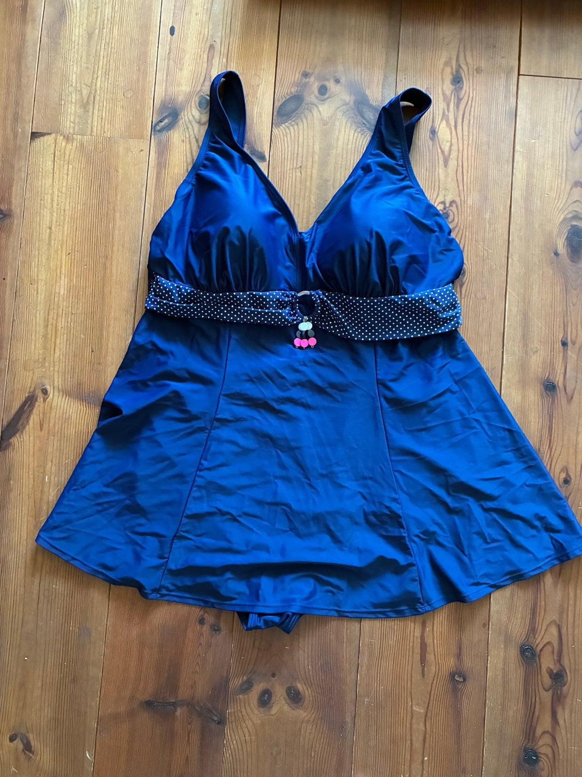 Ulla Popken Badpak/zwemjurk Blauw Maat 58, Ophalen of Verzenden, Zo goed als nieuw, Blauw, Lingerie of Zwemkleding