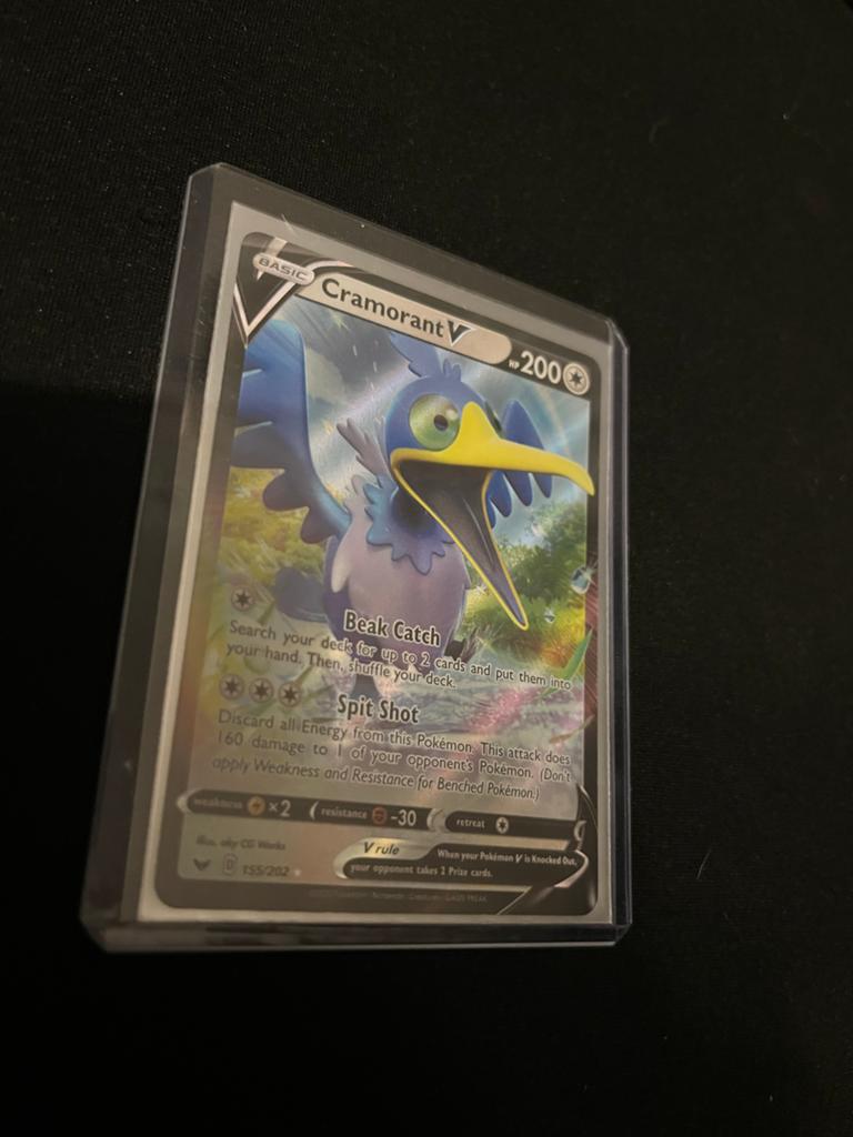 Cramorant V Pokémon Kaart - Zo goed als nieuw, Ophalen, Zo goed als nieuw, Losse kaart