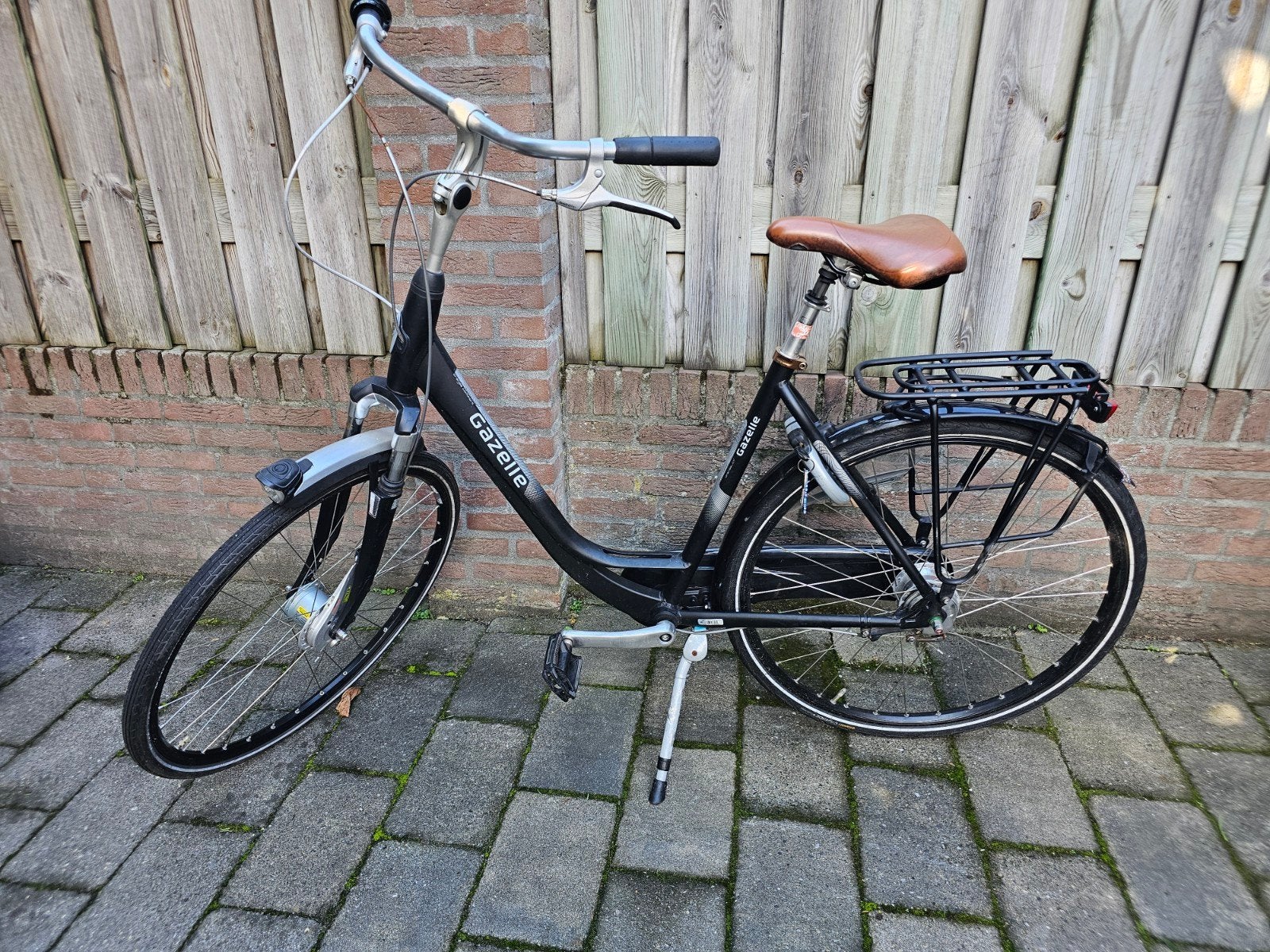 Gazelle Orange C7 matzwart 52cm, Ophalen, Gebruikt, Versnellingen, 50 tot 53 cm
