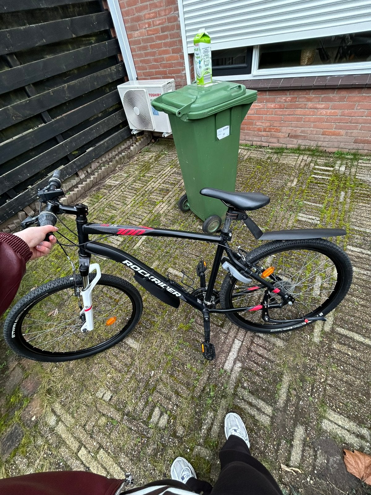 Hele gave zwarte Rockrider mountainbike, Fietsen en Brommers, Fietsen | Mountainbikes en ATB, Ophalen, Zo goed als nieuw, Heren