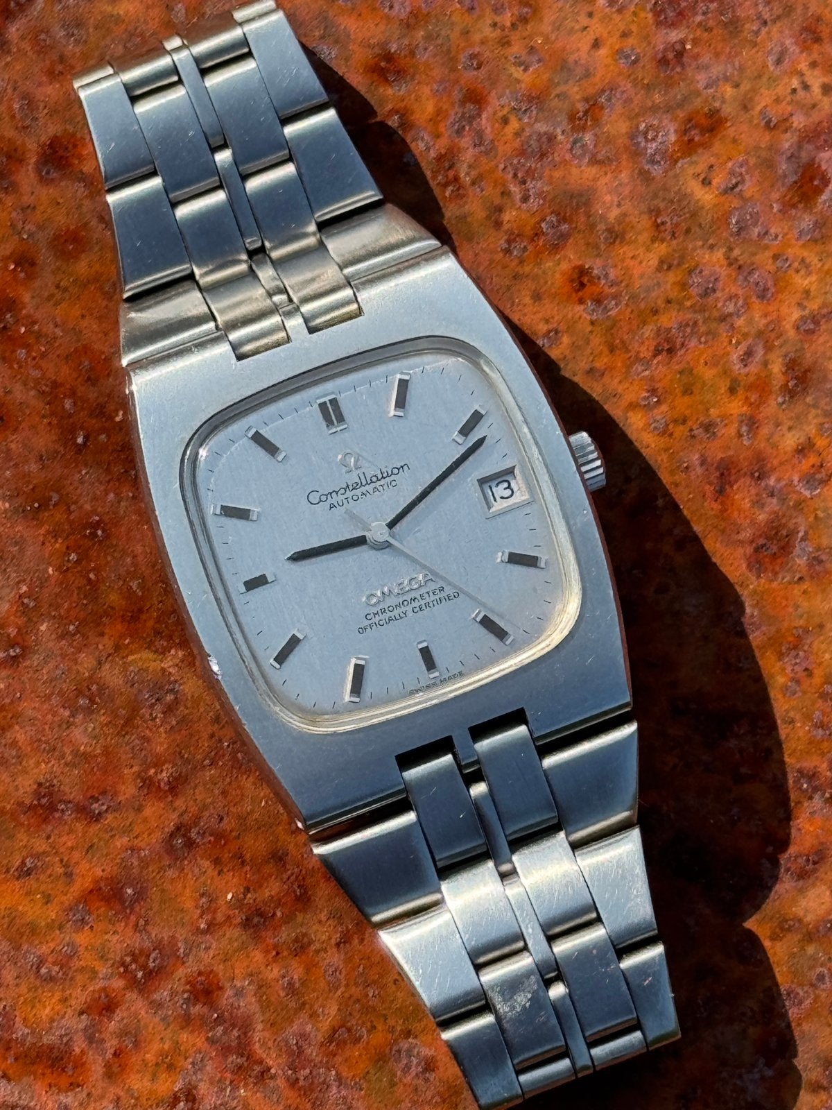 Horloge Omega Constellation 1970’s, Ophalen of Verzenden, Staal, Omega, 1960 of later