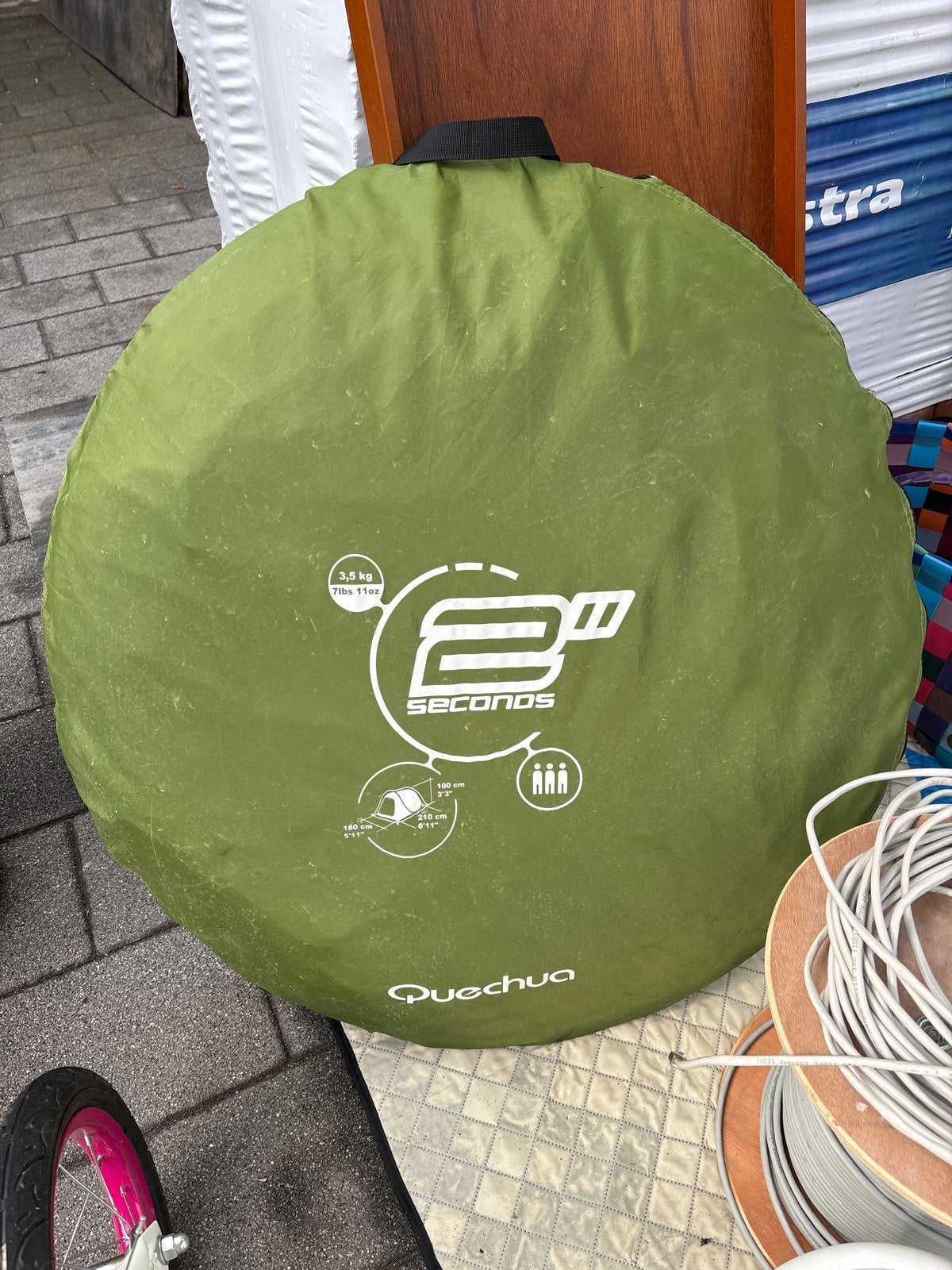 Quechua 2 Seconds Tent - 3 Persoons Pop-up Tent, Ophalen, Gebruikt, Tot en met 3