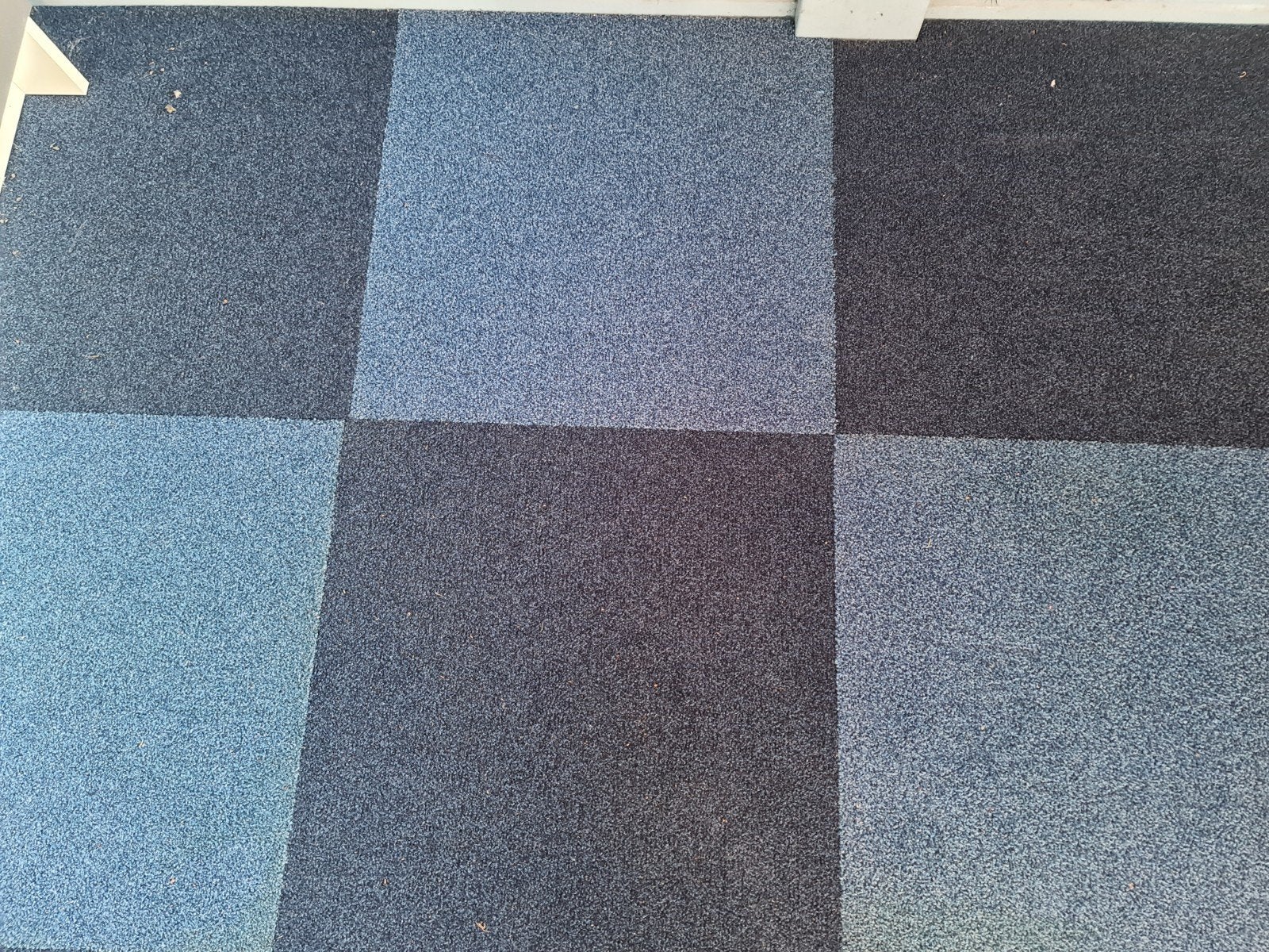 Desso tapijttegels - blauw/grijs - 50x50 cm 23x, Grijs, 50 tot 100 cm, Vierkant, Nieuw
