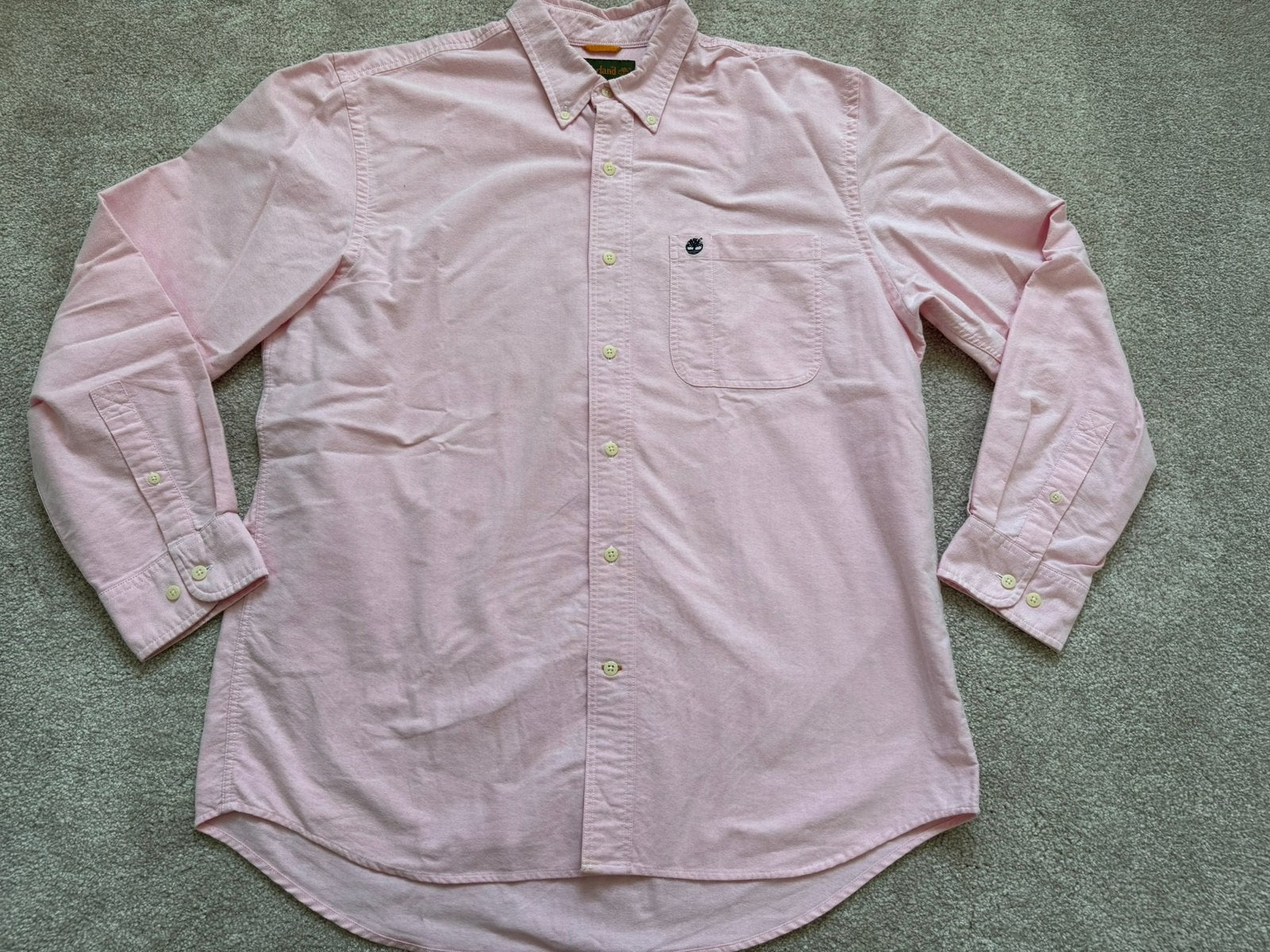 Roze blouse van Timberland maat L valt als XL, Ophalen of Verzenden, Zo goed als nieuw, Roze, Halswijdte 43/44 (XL)
