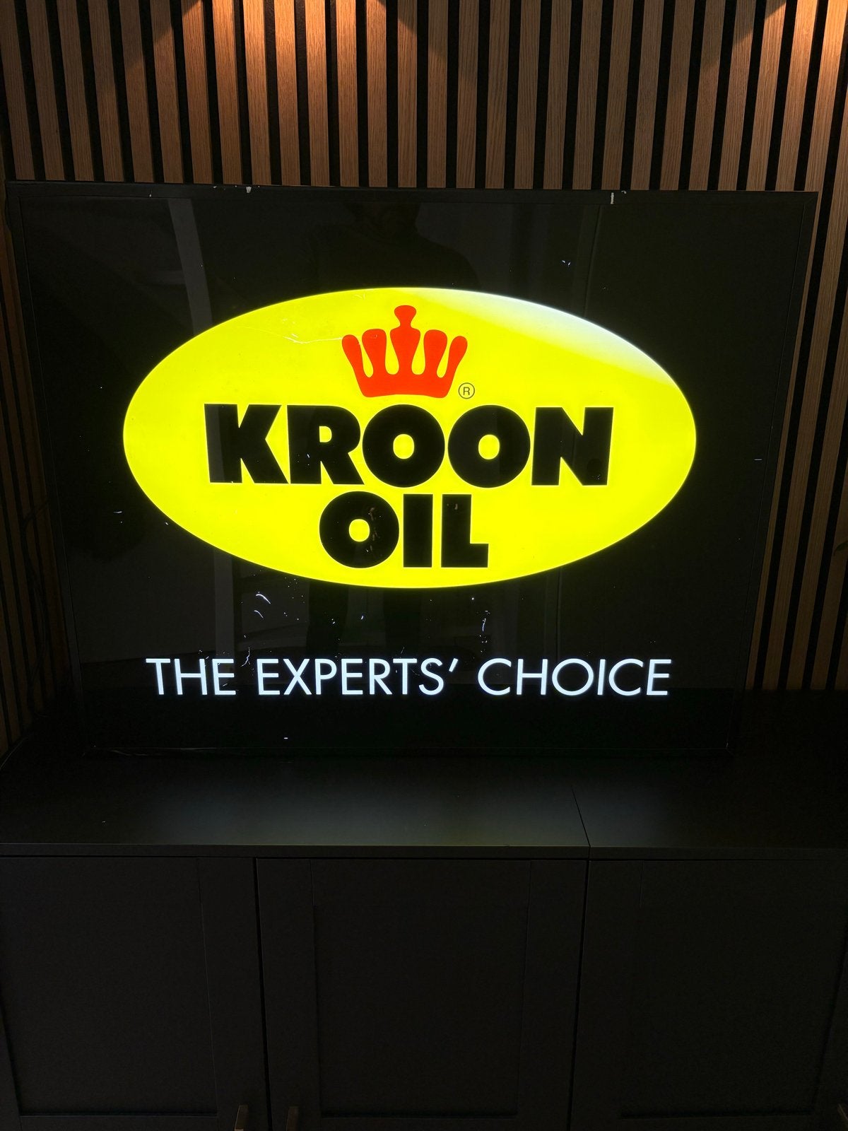 Kroon Oil Lichtbak / Lichtreclame - The Experts' Choice, Verzamelen, Verzenden, Gebruikt, Lichtbak of (neon) lamp