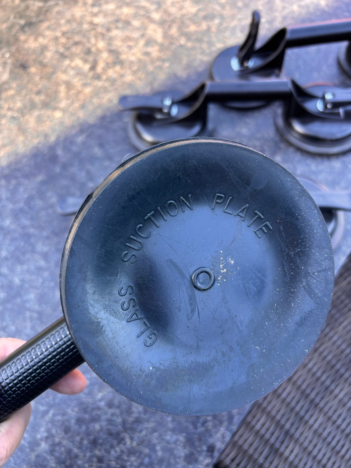 Set van 4 zuignappen voor glas en tegels, Ophalen, Gebruikt, Overige typen, Overige merken