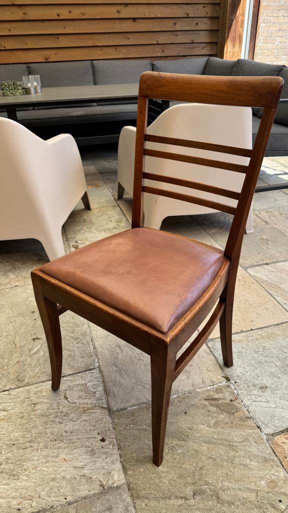 Vitage café stoel jaren 60, Ophalen, Gebruikt, Bruin, Eén