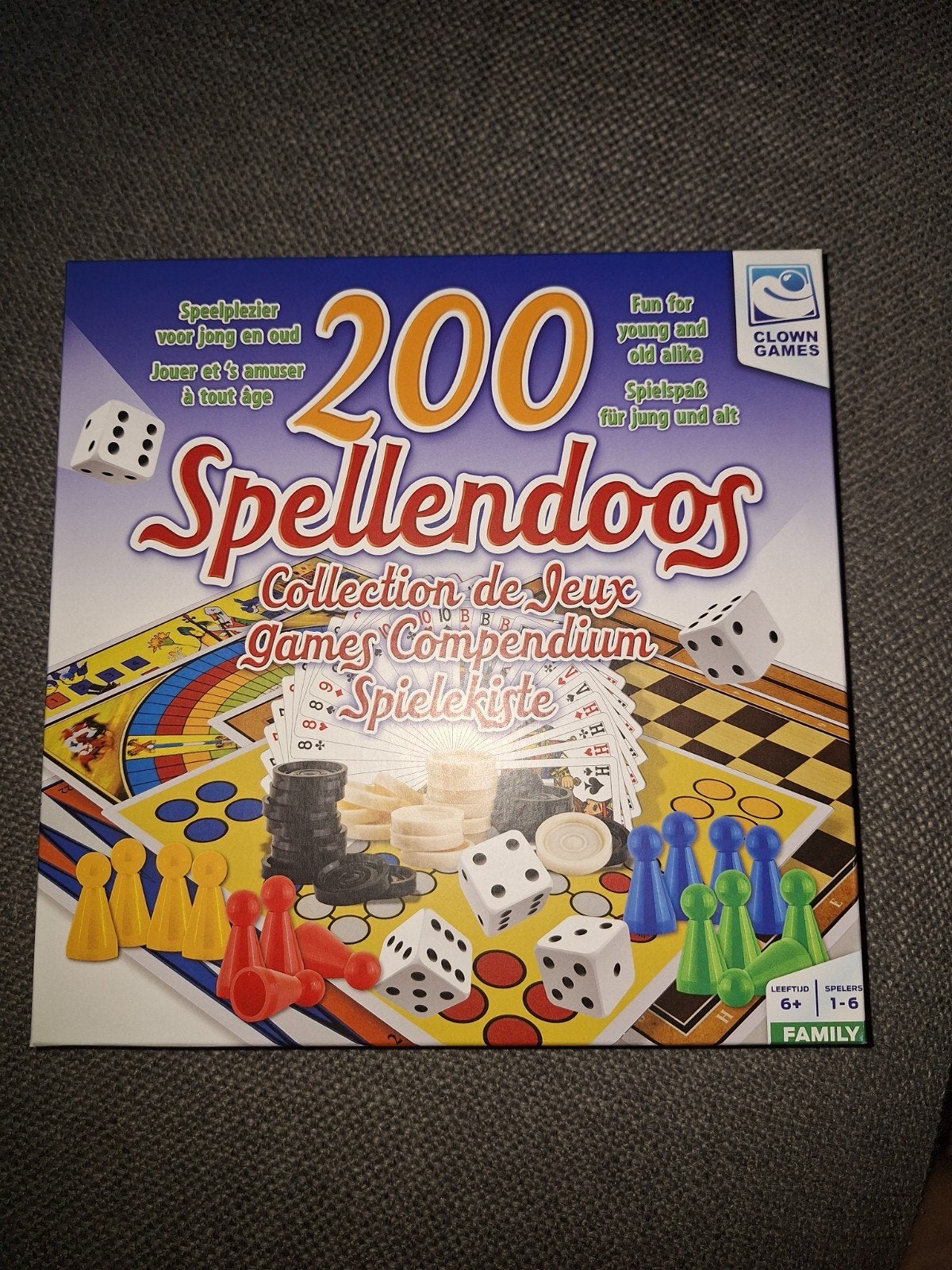 200 spellendoos, ludo, blackgammen, dammen etc, Ophalen of Verzenden, Nieuw