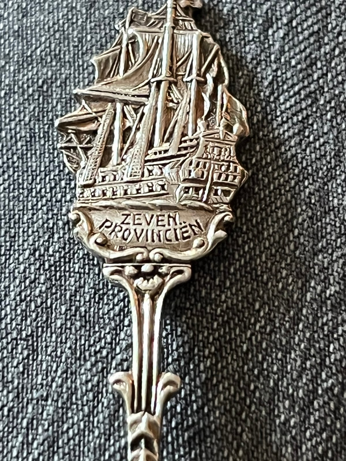 Verzilverd lepeltje HH Schoonhoven - de zeven Provinciën., Verzenden