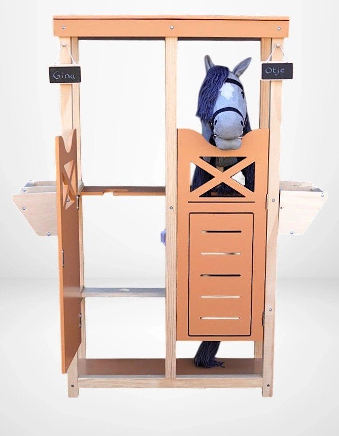 ByToiZZ Hobby Horse Set – Stal + Paard | Kleur Grijs, Hobby en Vrije tijd, Overige Hobby en Vrije tijd, Ophalen of Verzenden, Nieuw