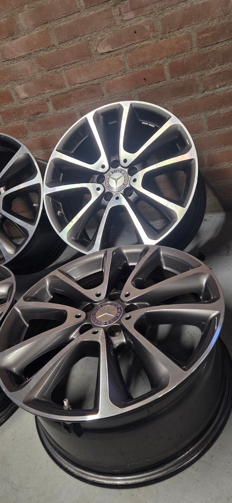 Breedset 18 inch Mercedes velgen, Ophalen, Gebruikt
