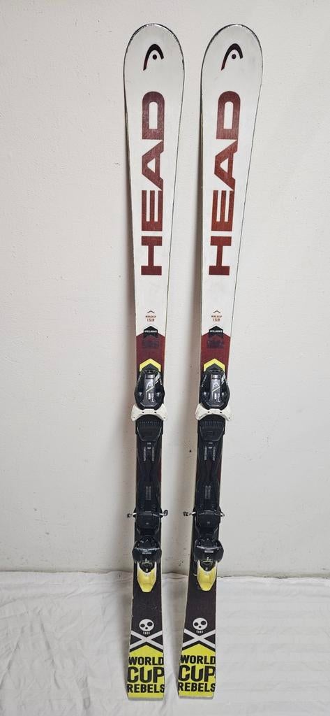 Top ski HEAD Worldcup Rebels 165cm skies, gewaxt en geslepen, 160 tot 180 cm, Gebruikt, Ophalen of Verzenden, Carve