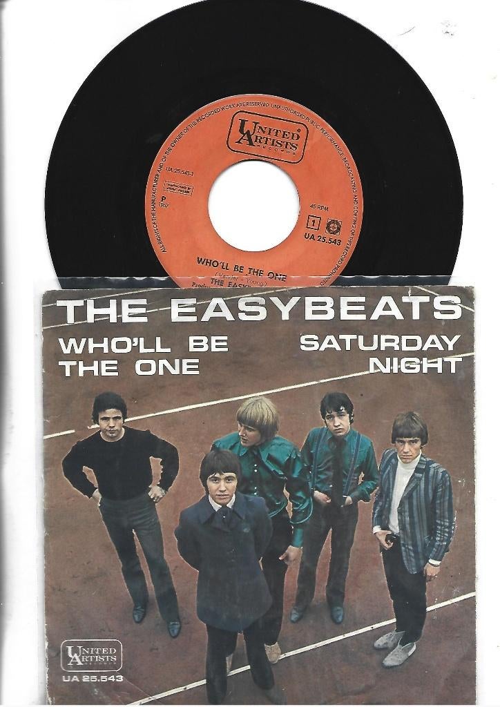 THE EASYBEATS SINGLE 7" WHO'LL BE THE ONE  1967, Fotohoes, Ophalen of Verzenden, Zo goed als nieuw, Pop