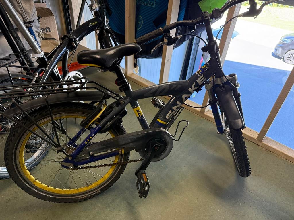 Batavus Snake kinderfiets met versnellingen & bagagedrager, Ophalen of Verzenden, Gebruikt, Velgrem, 20 inch of meer