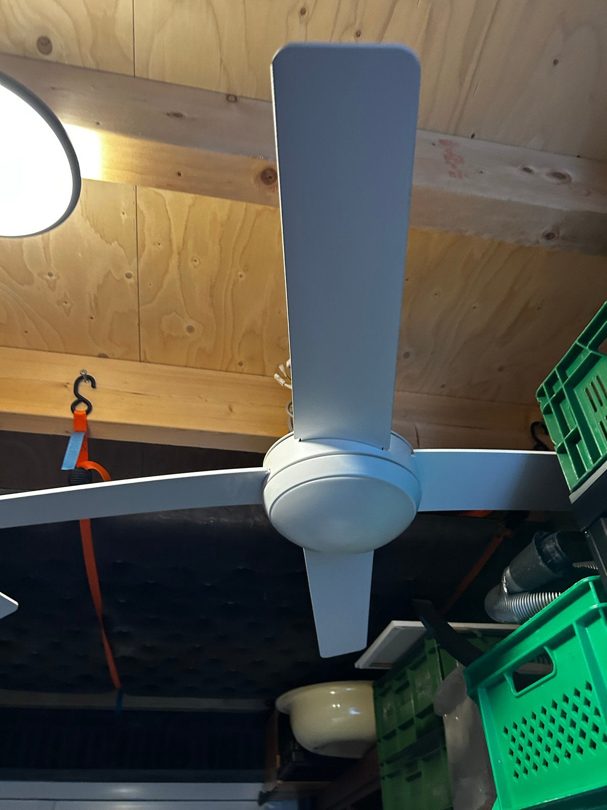 Stille Plafondventilator 130cm met LED & Afstandsbediening, Huis en Inrichting, Lampen | Overige, Nieuw, Dimbaar, Ophalen