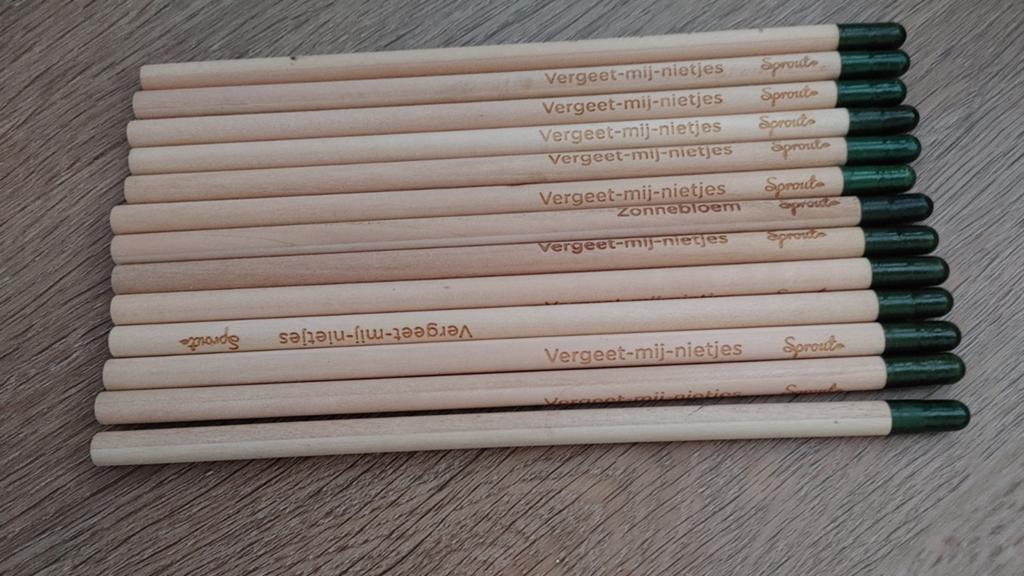 *NIEUW* potlood met vergeet-mij-niet zaadjes, Ophalen, Nieuw