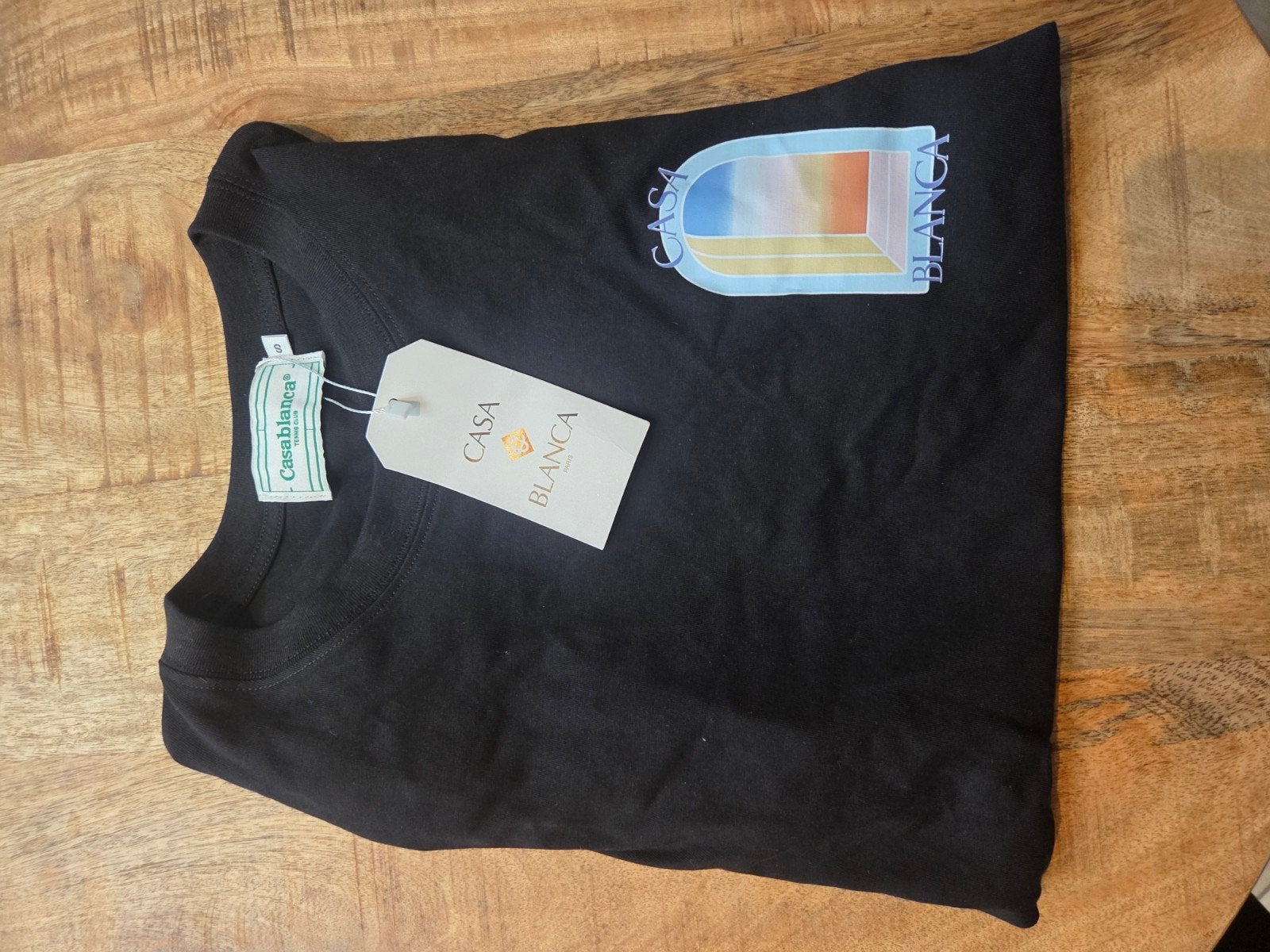 Casa Blanca T-shirt Zwart met Print, Zwart, Nieuw, Ophalen of Verzenden, Casa Blanca