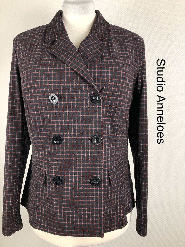Studio Anneloes Blazer  (mt: 42)015,5/7548, Studio Anneloes, Zwart, Studio Anneloes, Maat 42/44 (L)