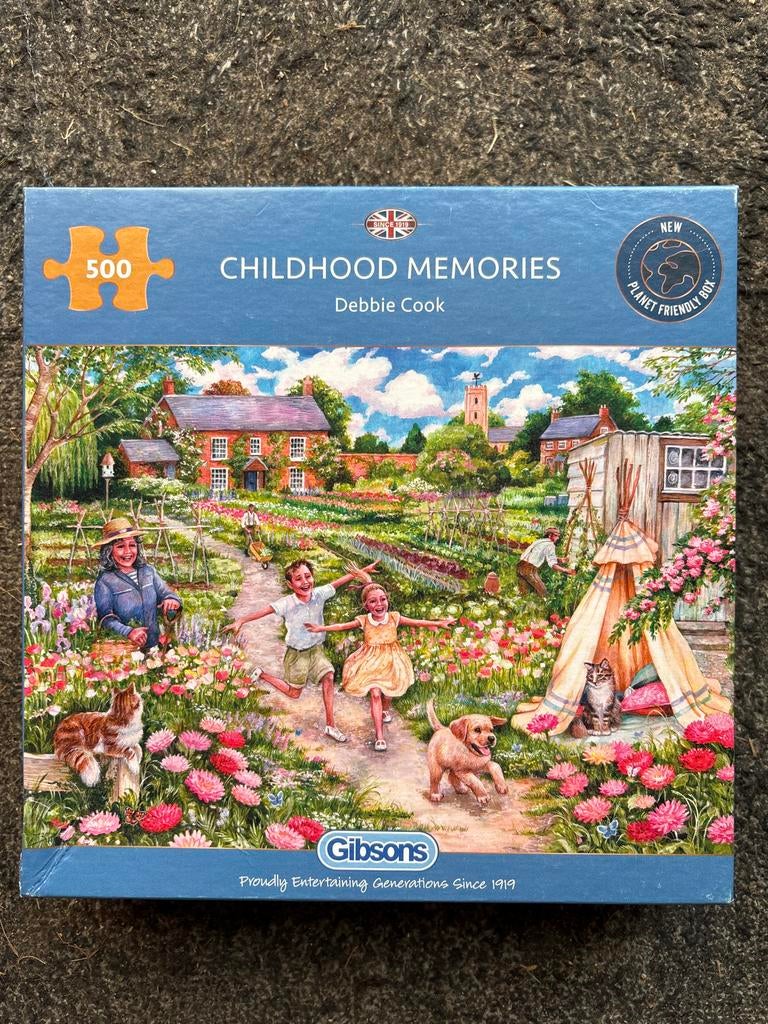 NIEUWE Gibsons 500 🧩; ‘Childhood Memories’; G3126, Hobby en Vrije tijd, Ophalen of Verzenden, 500 t/m 1500 stukjes, Nieuw, Legpuzzel