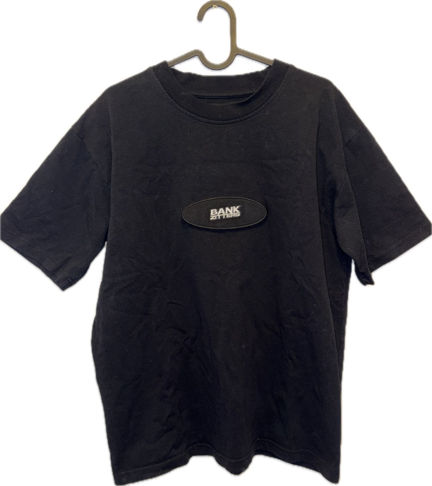 Bankzitters Patch Shirt Inclusief Patch, Kleding | Heren, T-shirts, Ophalen, Zo goed als nieuw, Maat 46 (S) of kleiner, Zwart