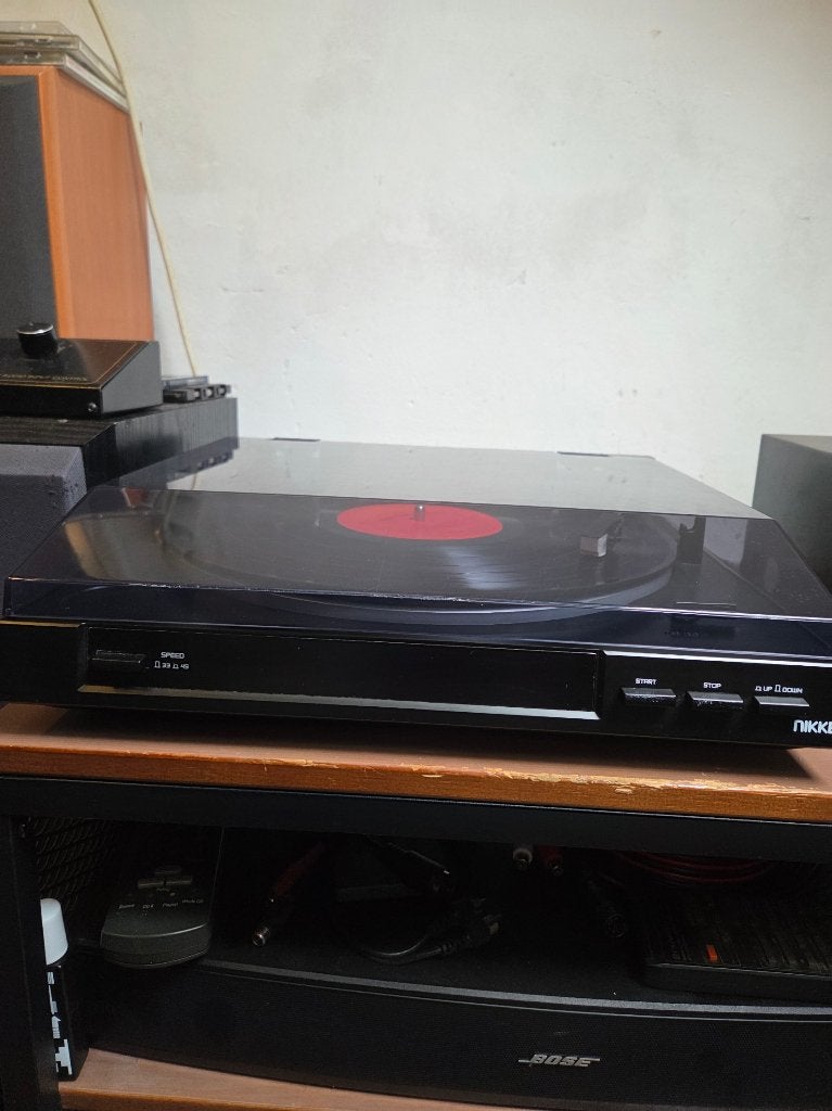 Nikkei NTT01U platenspeler kan op line of phono, Audio, Tv en Foto, Platenspelers, Ophalen of Verzenden, Zo goed als nieuw, Platenspeler