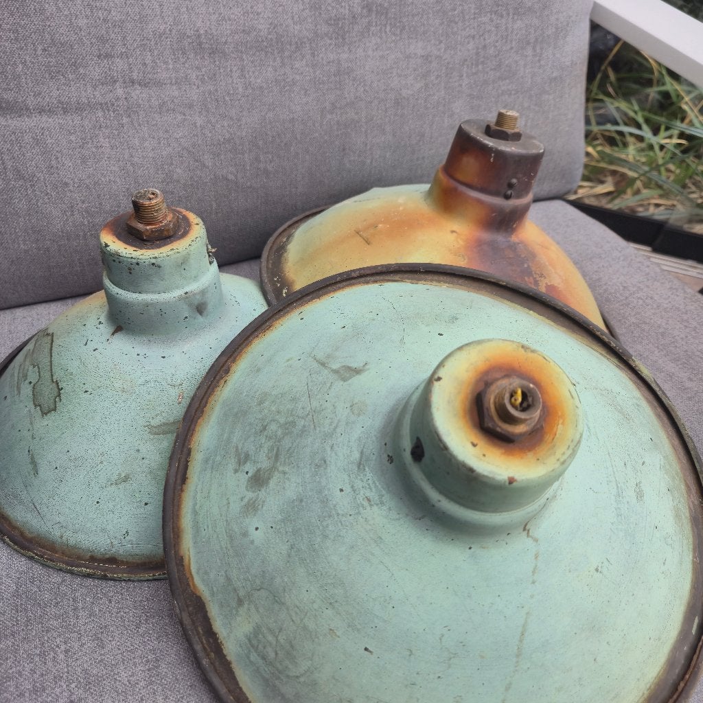 Vintage Industrial Lamp, Ophalen of Verzenden, Metaal